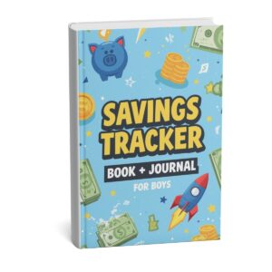 Money Savings Tracker & Journal for Boys